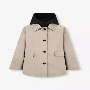 [보브] 패딩 후드 본딩 하프 자켓 (7156110003)