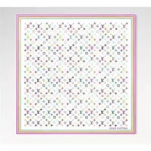 [LOUIS VUITTON]루이비통 무라카미 다카시 에디션 멀티컬러 스퀘어 90 스카프 머플러 M94967