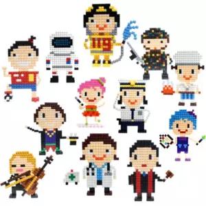 이지 툭툭블럭 직업시리즈 (12종 택1)/소근육/인지/교구/DIY/놀이/가정용/놀잇감/블럭/세트