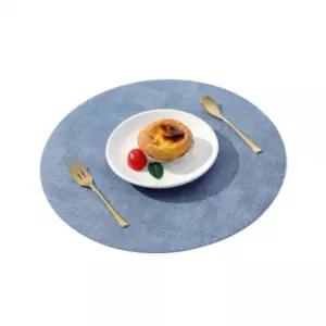 원형 식탁 테이블 매트 블루/야외/받침대/러그/고급/장식/상판/러너/깔개/커버/칼라/패드/깔판/주방/덮개