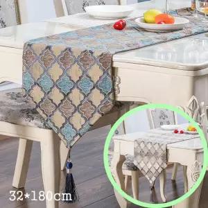 럭셔리 북유럽 ins 마름모 식탁러너(사이즈32x180CM)/상판/러너/테이블/깔개/커버/식탁/칼라/매트/패드