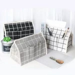 3색 1개 각티슈케이스 코튼 티슈 수납 케이스 주머니/각티슈/두루마리/소품/정리/화장품/휴지/곽/인테리어