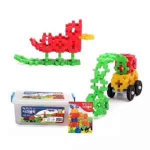 집짓기 한립 미니 사각 블럭 네모 격자 블록 장난감 220P