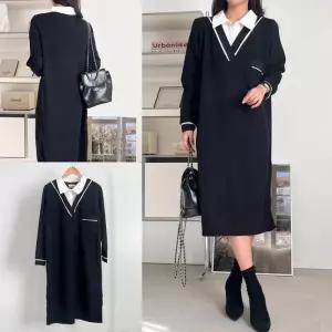 화이트셔츠레이어원피스 512V927S 빅사이즈 여성의류