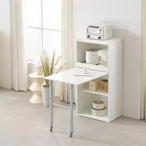 접이식 폴딩테이블 콤비 수납 확장 원룸 렌지대식탁/거치/선반/받침/전기/밥솥/식탁/이동식/전자렌지/거치