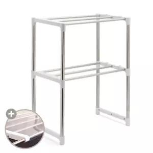 전자렌지선반2단 전자렌지받침대 주방선반 렌지진열대/다이/주방/거치/선반/받침/전기/부엌/밥솥/식탁/이동