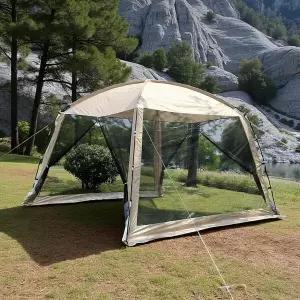 대형 메쉬 스크린 텐트 6인용 8인용 리빙 쉘터