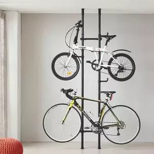 자전거거치대 폴딩형 38파이이중자전거거치대 블랙 2단