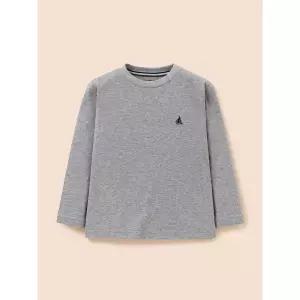 [BEANPOLE KIDS] [Essential] 수피마 베이직 긴소매 티셔츠  그레이 (BI6141UE23)