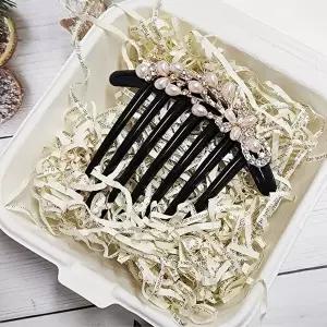 혼주뒤꽂이 꽃가지모양꽂이머리핀 은은한 헤어코사지