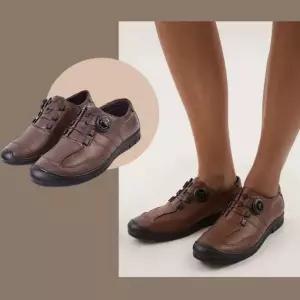 남성 멋스러운 다이얼 소가죽 스니커즈