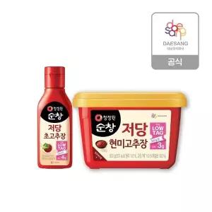 [청정원] 순창 저당고추장 500g+저당 초고추장 290g