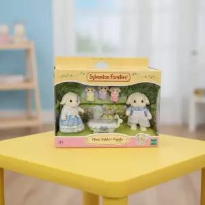 실바니안 패밀리 플로라 토끼가족 동물 인형 피규어 세트 유모차 장난감 미니어처 어린이