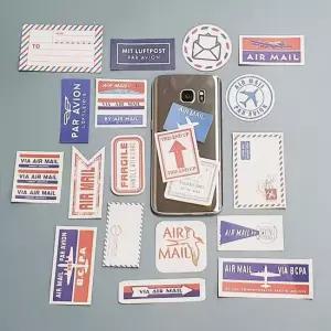 다이어리스티커 빈티지 라벨 스티커 비행기