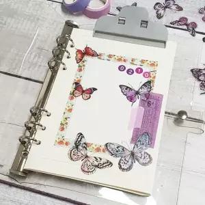 다이어리스티커 스티커 세트 40P 나비 보라나비