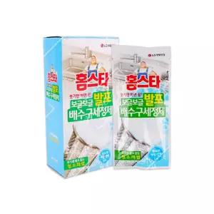 [퍼니메이커]홈스타 발포 배수구세정제 3회분 거품형 싱크대 싱크대배수구세정제 발포세정제 싱크대배수구