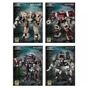 아머드 워리어 로봇 블럭 10000 4종 1세트 (158)