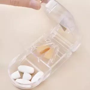 편리한 케이스 인기 알약 쪼개기 컷팅기 약절단기 신상 자르기 겸용 보관함 알약통