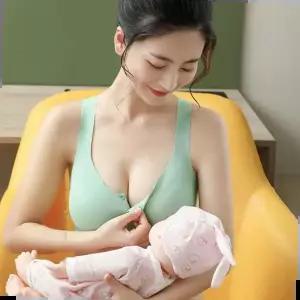 빅사이즈수유브라 어니븐 앞단추 U넥 백리스 수유브라 브래지어 산후