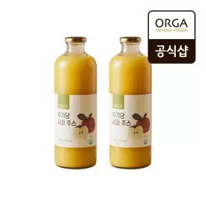[올가] ORGA 무가당 유기농 사과주스 1000ml x 2개