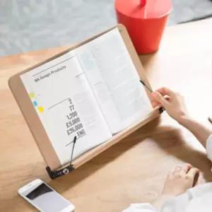 나무 독서대 대 다크그레이 북스탠드 휴대용독서대