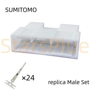 1세트 24핀 AC 어셈블리 자동차 소전류 비밀봉 소켓 토요타 렉서스 6098-4010 내비게이션 메인 엔진 배선