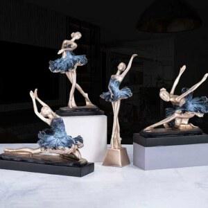 발레리나 조각 발레 무용 발레걸스4종세트 발레걸스 종세트 학원 거실 활주로 모형