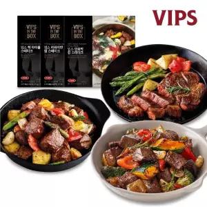 빕스(VIPS) 빕스 원팬 스테이크 (척아이롤/하와이안찹/단호박찹) 3팩 선택하기
