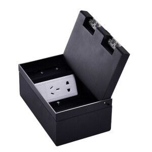 플러스 바닥 소켓 네트워크 220v 01 블랙 매립형 전기 전선 5홀 인터넷