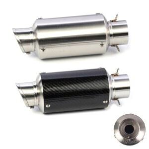 범용 오토바이 배기관 슬립 온 51mm 탄소 섬유 머플러 탈출 모토 CBR650R GSR600 Z900 R15 용