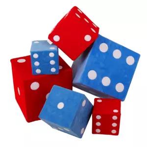 컬러 30cm 대형 스펀지 주사위 게임 파티 체육 교구