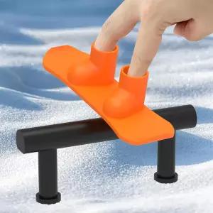 장애물 레일이 있는 미니 핑거 스노보드 세트 내구성이 뛰어난 플라스틱 핑거보드 스키 및 스케이트보드