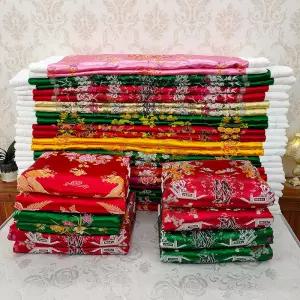 한실 예단 결혼이불 세트 누빔 용봉 겨울용 비단