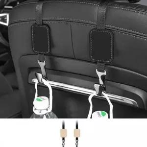 차량용 후크걸이 2개입 가방 행거 고리 다용도 의자 등받이 자동차 옷걸이 휴지통 정리