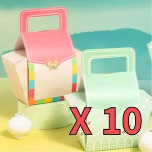 전통문양 설날 구디백 손잡이 답례품 포장 선물상자 10개 사탕봉지 추천