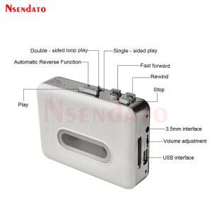 카세트 카팩 테이프 USB MP3 캡처 변환기 레코더 플레이어 전화 컴퓨터 오디오 PC 스피커 아이팟