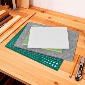 4개 가죽 펀치 패드 세트  절단 보드  맥세이프한 매트  방음 및 DIY 공예용 A4