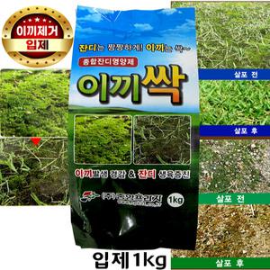 산소 잔디 이끼 제거제  1개 약 10평 잔디 밭 영양제 마당 묘지 골프장 운동장 정원 관리 토양 뿌리기  과수나무 예방 제 입제  비료 이끼싹 1kg  알갱이 텃밭 화분 주말농장