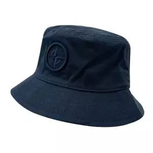 [명품] 24SS 로고 자수 코튼 렙스 버킷햇 네이비 801690365 V0020
