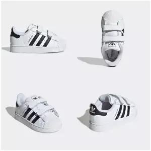 [아디다스키즈 판교] JI3990 슈퍼스타 2 찍찍이 베이비 신발 (120-160) 유아신발 돌선물 HPKK