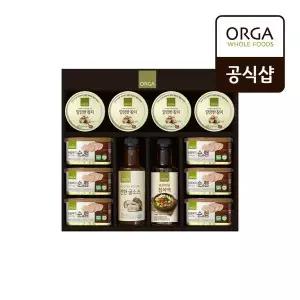 올가 ORGA동물복지순햄 참치캔 조미료 혼합선물세트