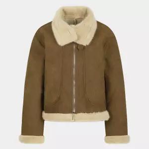 [카라] KARRA 하이넥소프트무스탕자켓_A5W0295