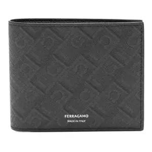 페라가모 엠보스드 패턴 모노그램 반지갑 6615820780324 NEROGRIGIO