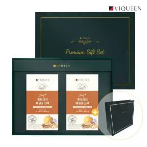 [신세계라이브쇼핑]바이퀸 흑도라지 배 생강 진액 국내산 2박스 선물세트 (쇼핑백포함)