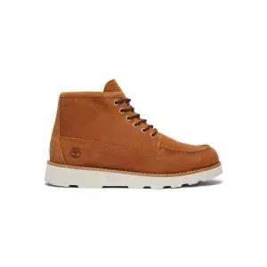 TIMBERLAND (남성) 브리튼 밀즈 미드 레이스 추카부츠 - 러스트 스웨이드 A6CEP-EIZ