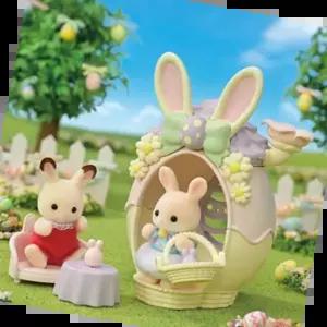 실바니안가챠 실바니안 패밀리 마가렛토끼의 파스텔에그하우스 인형 피규어 장난감