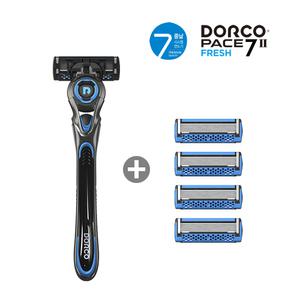 NEW 도루코 페이스7 Ⅱ 프레쉬 면도기+면도날4개(장착날포함)/쉐이빙폼/젤