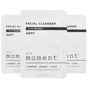위드모먼트 일회용 폼클렌저 3ml x 100개 여행용 휴대용 세수 세안제 세면도구
