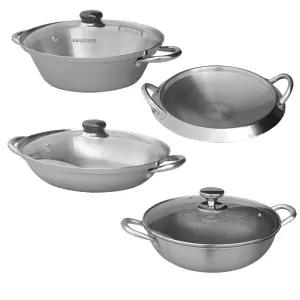 통3중 스텐 냄비 / 업소용 샤브 감자탕 부대찌개 전골 웍팬 후라이팬 IH 인덕션