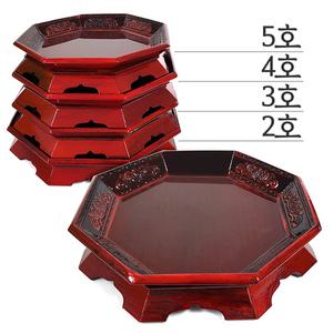 전통 정팔각모반 (목판 옻칠 나무쟁반 팔각쟁반 폐백접시 팔각목판 다도 과일상 목기 교자상 찻상 간식 받
